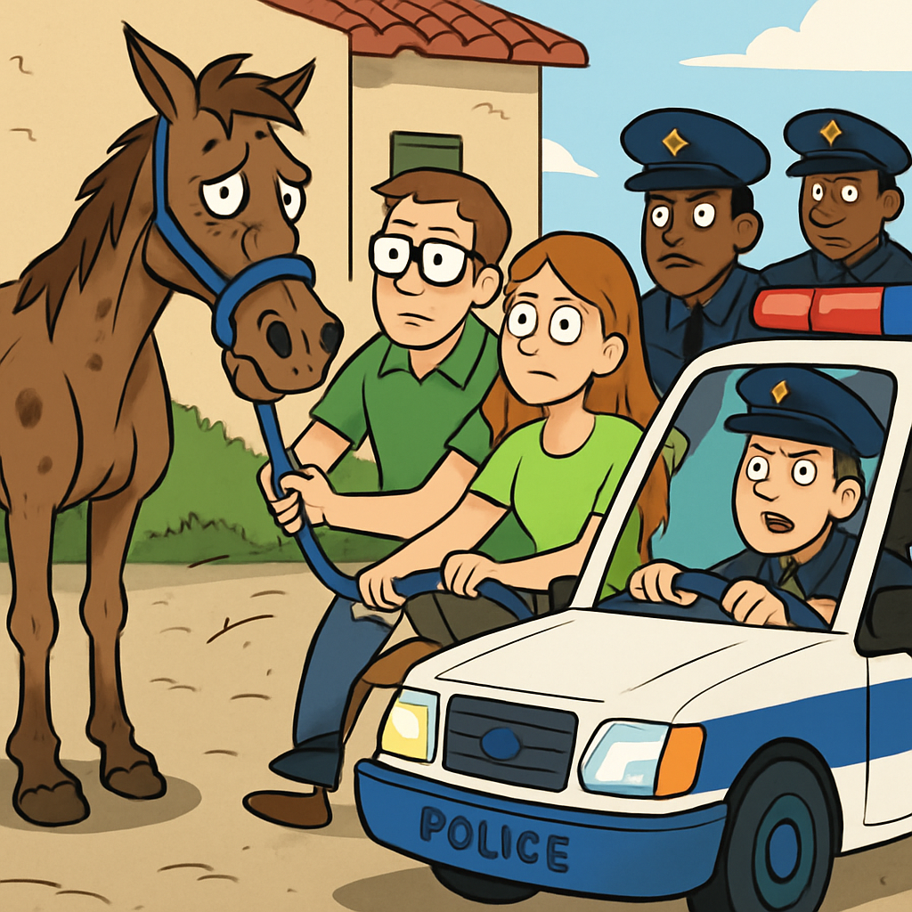 In one of the communities of Cyprus, a horse was found in terrible condition.