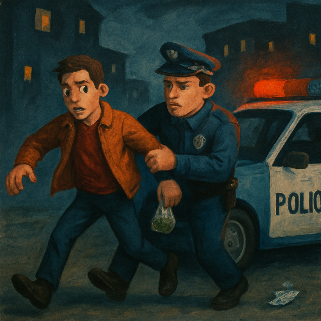 В Лимассоле мужчина, которого остановили для проверки попытался скрыться и столкнулся с полицейской машиной.