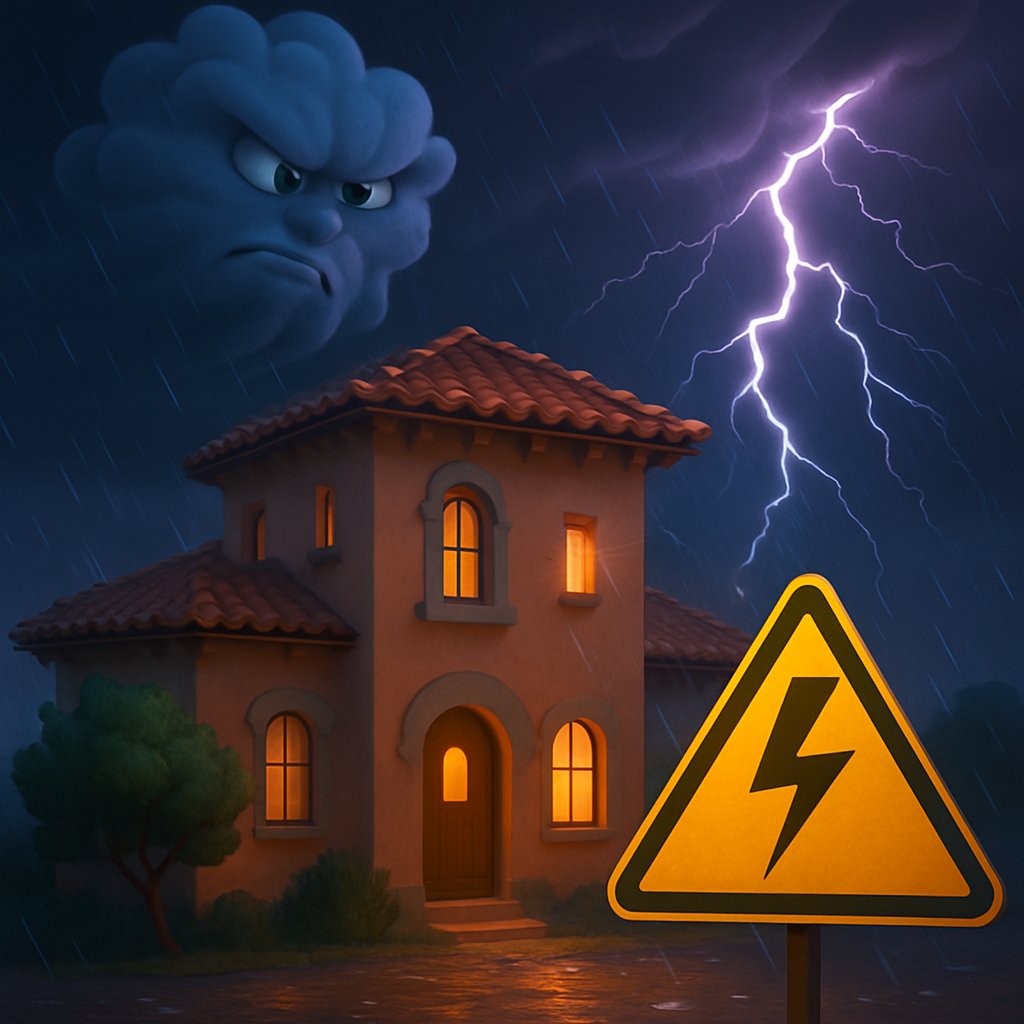 Шторм ADEL вызвал «желтое» предупреждение о грозах на всей территории Кипра.