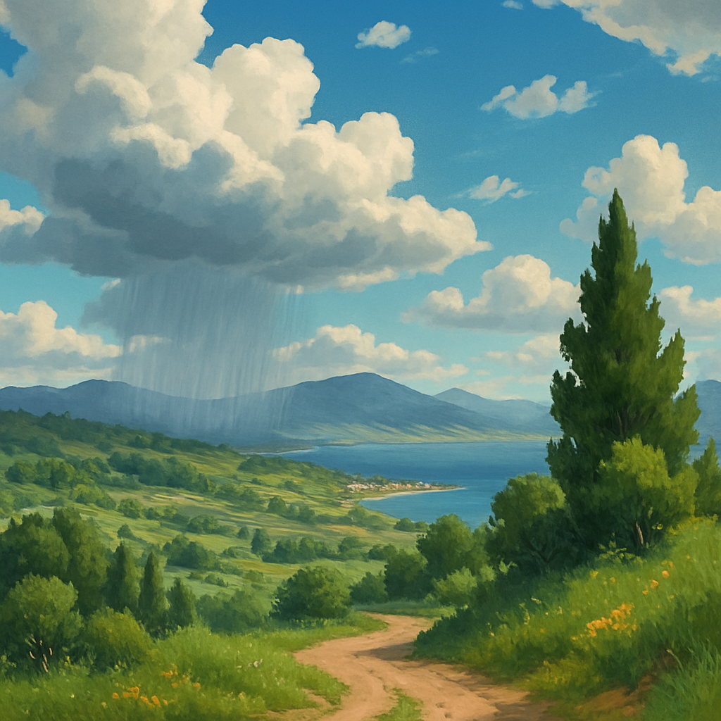 В среду на Кипре погода будет частично облачной с возможностью отдельных небольших дождей.