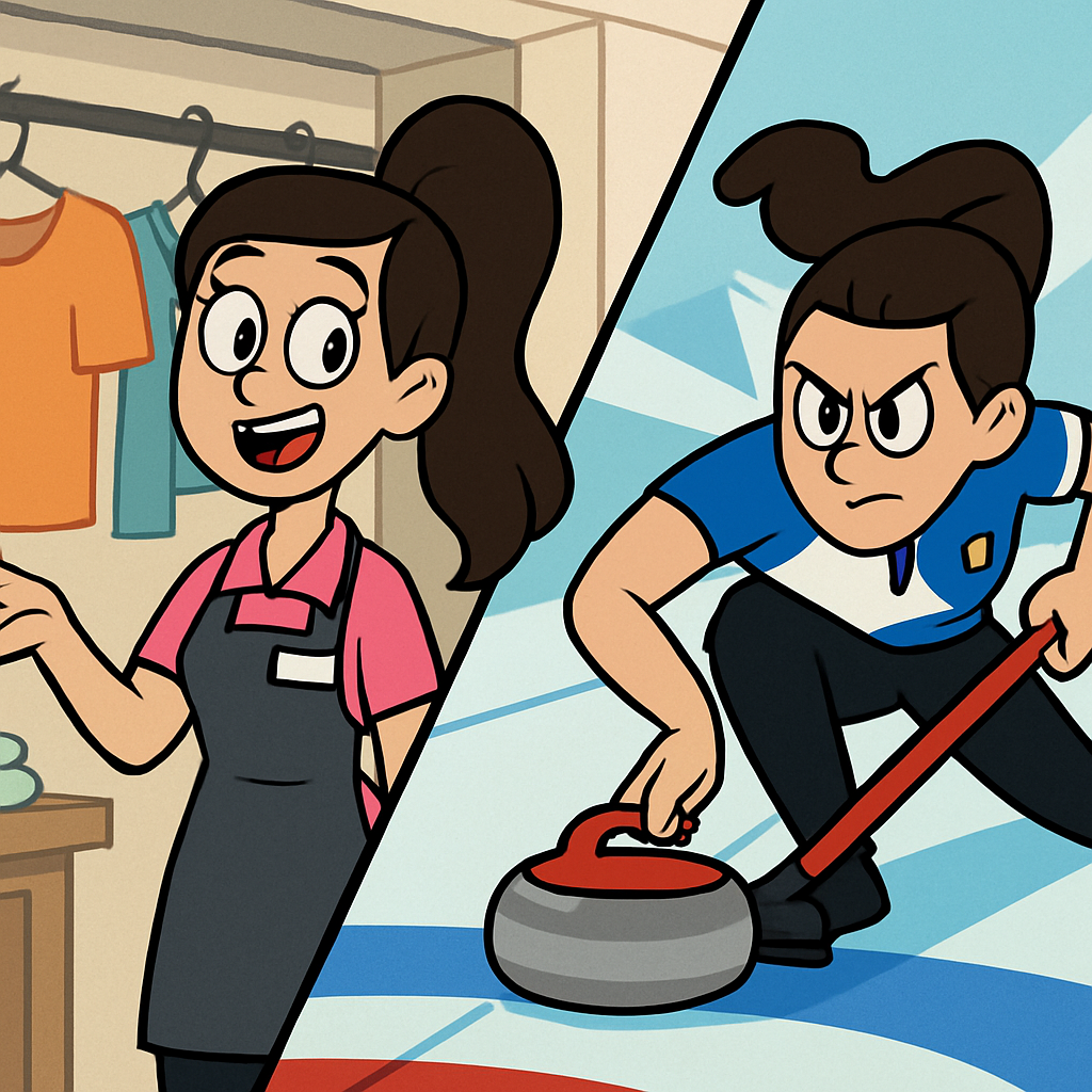 Stefania Constantini worked in a clothes shop until her sports career took off.