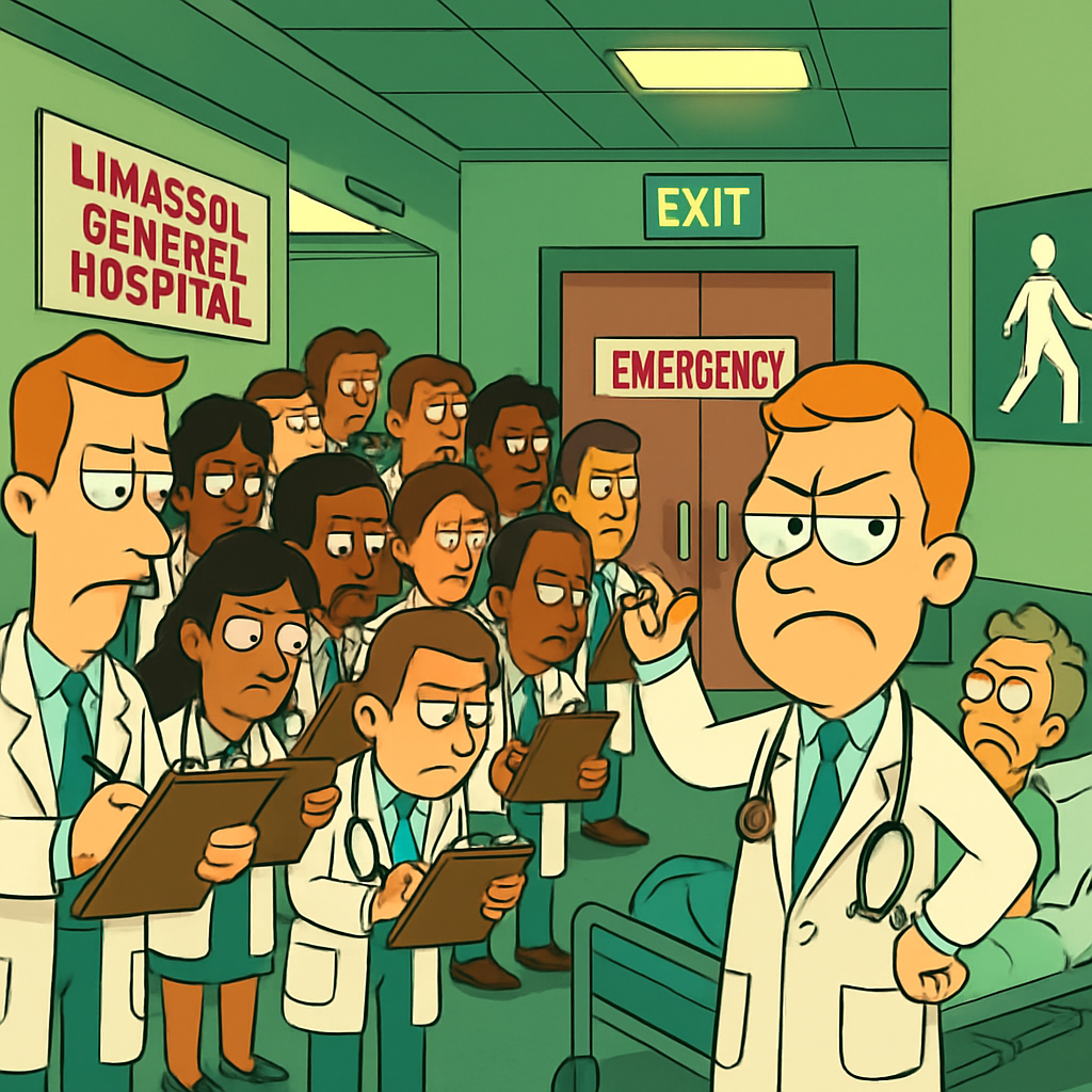 Sixteen doctors from Limassol General Hospital have filed official complaints against their colleague, claiming that he refuses to respond to emergency calls and discharges patients without examination.