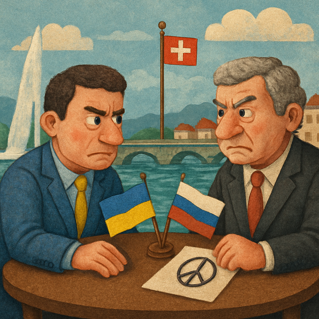 The talks in Geneva, Switzerland, were expected to focus on Ukrainian-held territory in the east that Russia wants to control as the price of peace.