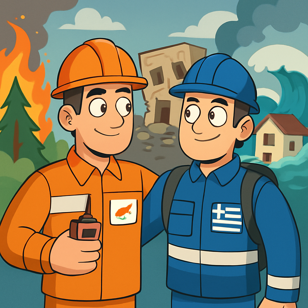 Кипр и Греция создали совместный проект «Эпицентр», который направлен на содействие эффективному реагированию на стихийные бедствия как на Кипре, так и в Греции.