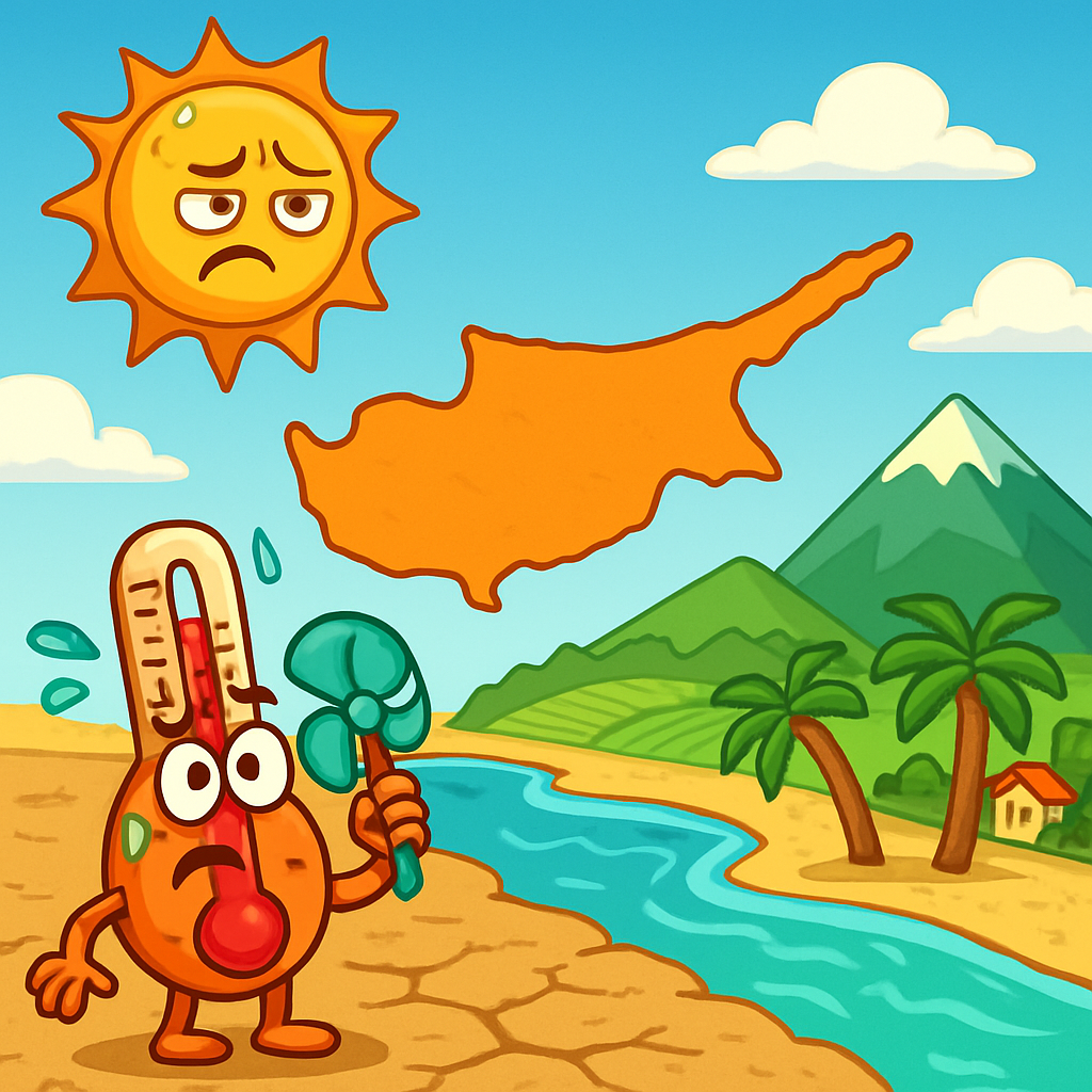 Сегодня на Кипре до +34C внутри страны, около +32C на побережьях и +25C в горах.