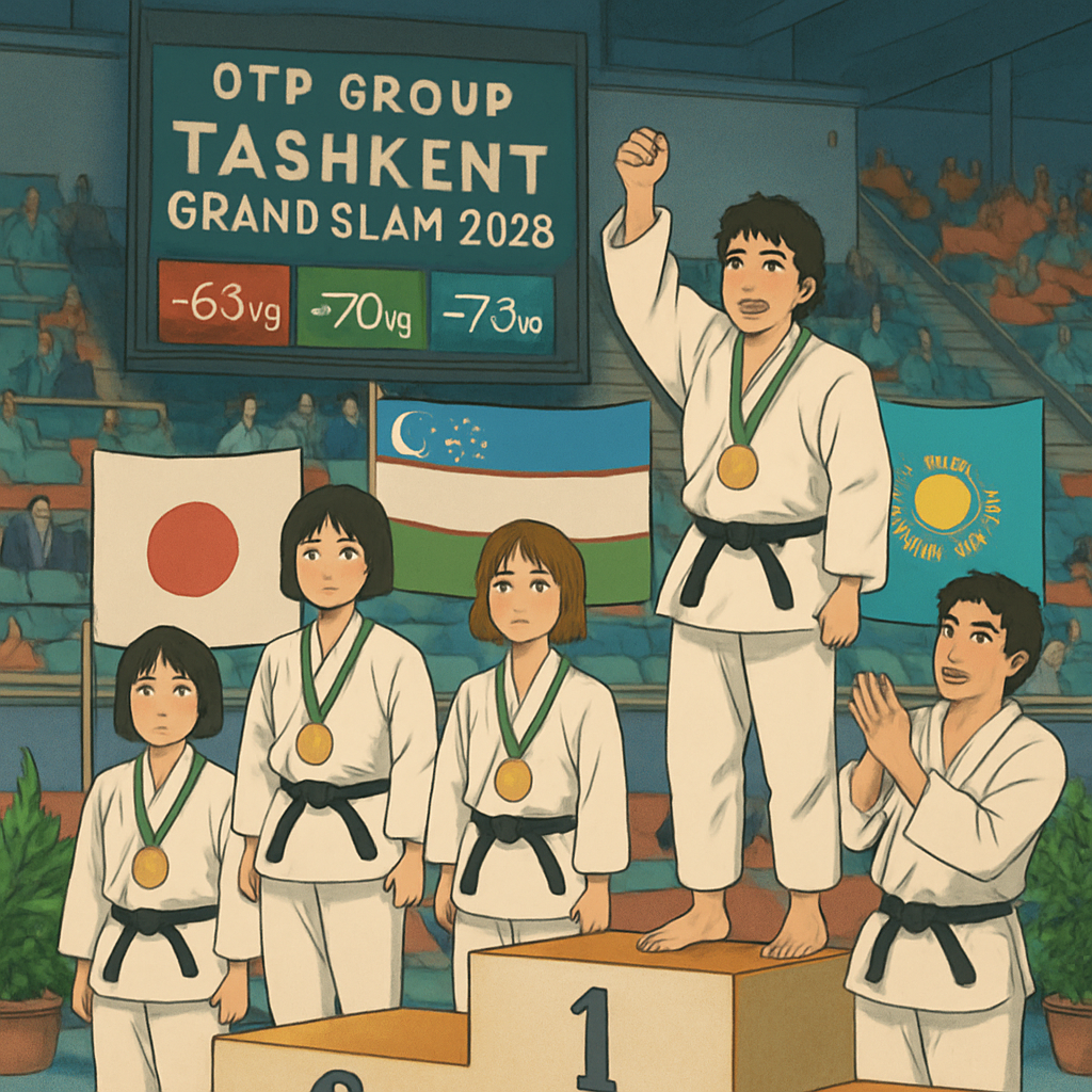 El día dos del Grand Slam OTP Group Tashkent 2026 vio medallas de oro reclamadas por cuatro naciones diferentes.