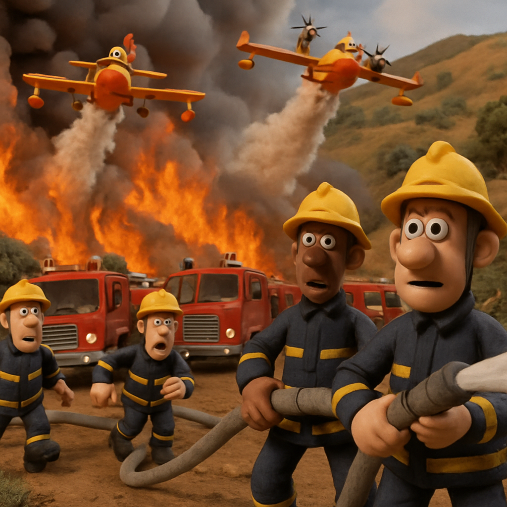 В Пафосе, между Талой и Агиос Неофитос тушат крупный пожар.