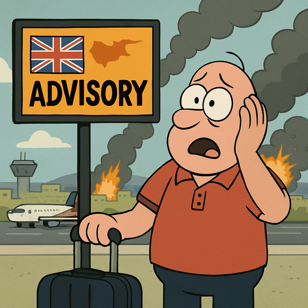 The United Kingdom has updated its travel advice for Cyprus, warning that the escalation of conflict in the region could lead to transportation disruptions and other unforeseen consequences.