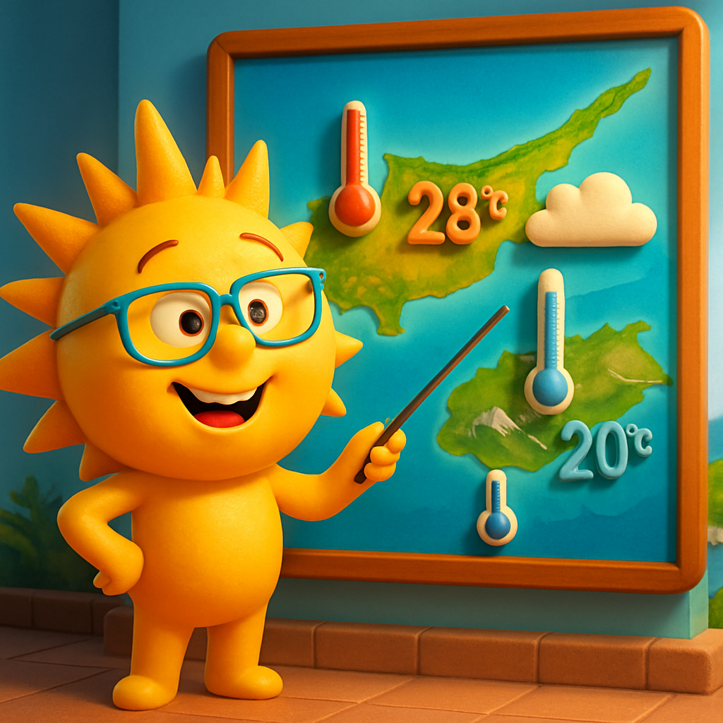 Сегодня на Кипре до +28С внутри страны, +26С на побережье и до +20С в горах.