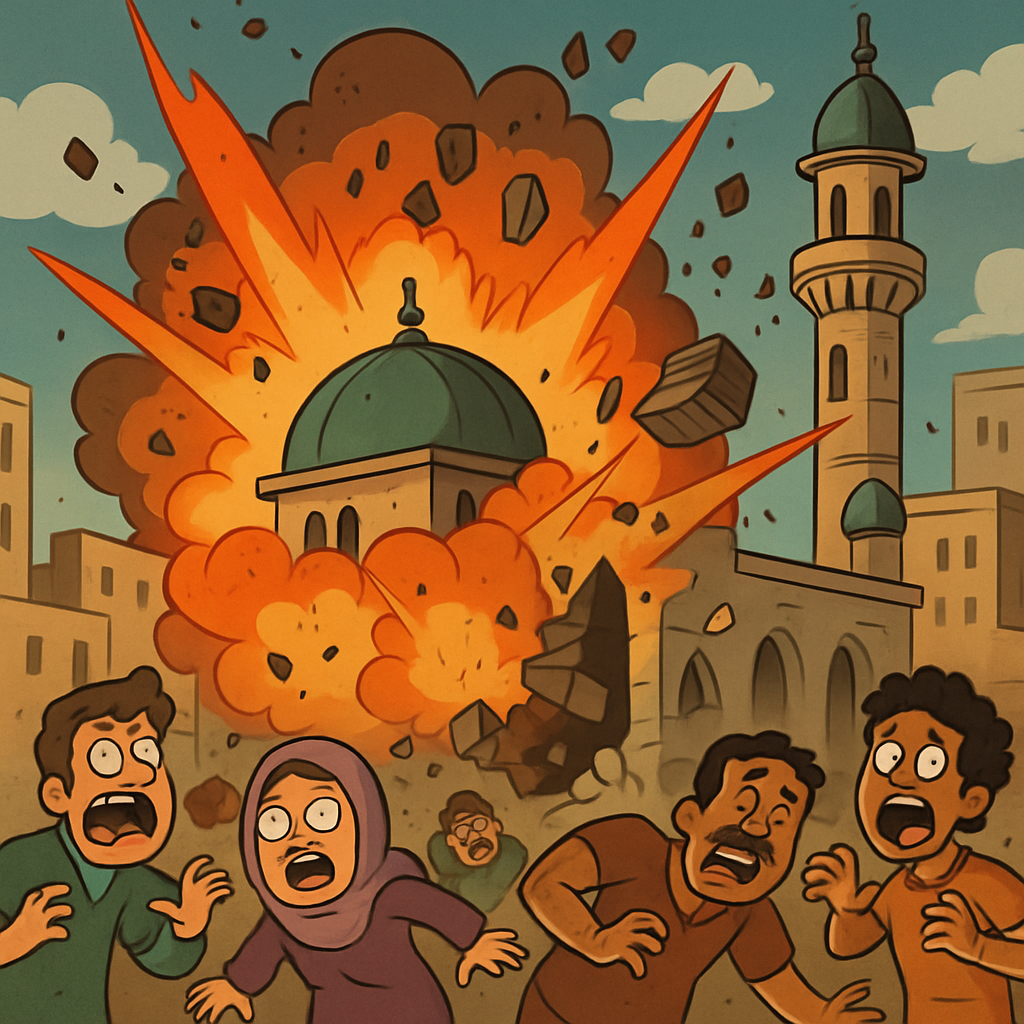 An explosion at an Alawite mosque in Syria's third-largest city also injured 21 as authorities investigate the attack following a recent spike in violence.