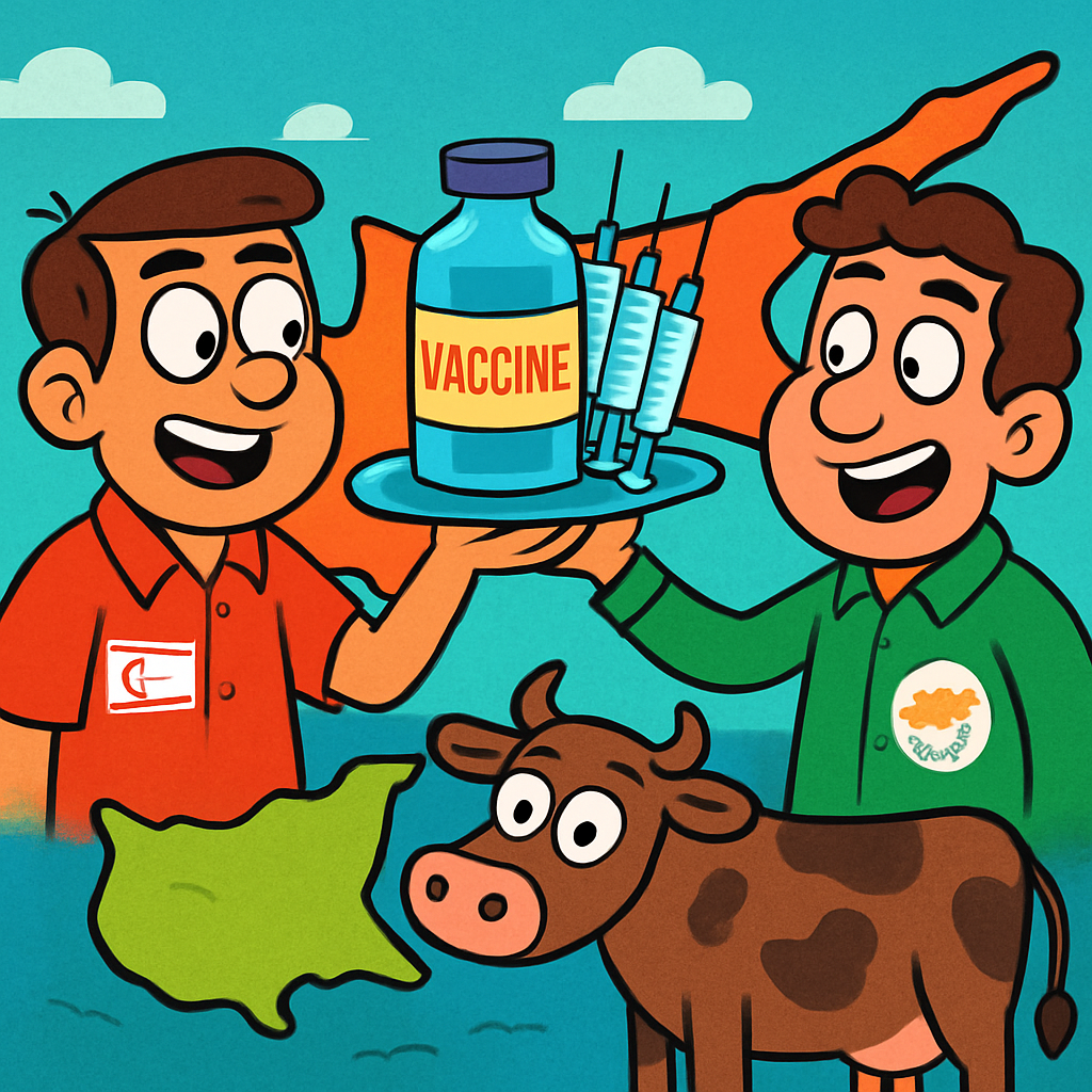 Chipre del Norte suministrará a la República de Chipre 20 mil dosis de vacuna contra la fiebre aftosa.