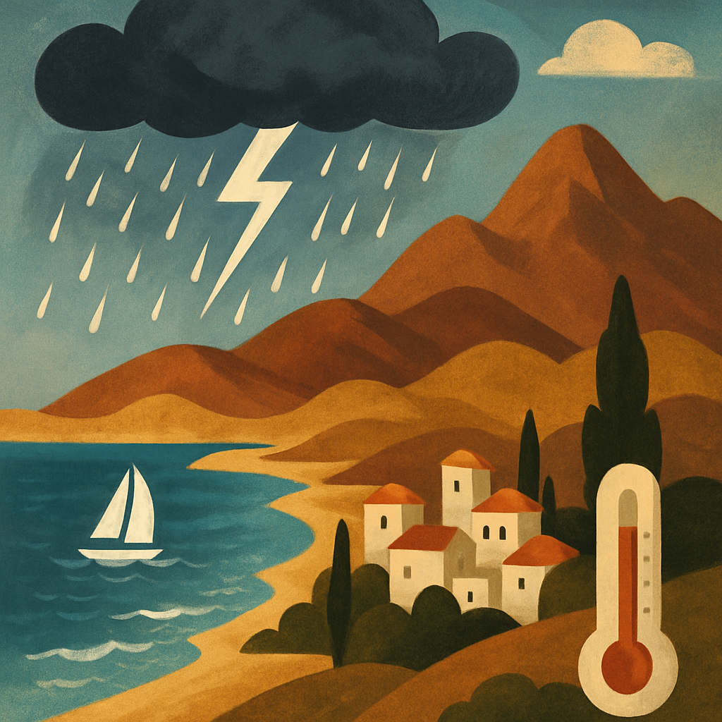 Сегодня на Кипре ожидаются отдельные дожди и грозы, в основном в горных районах.