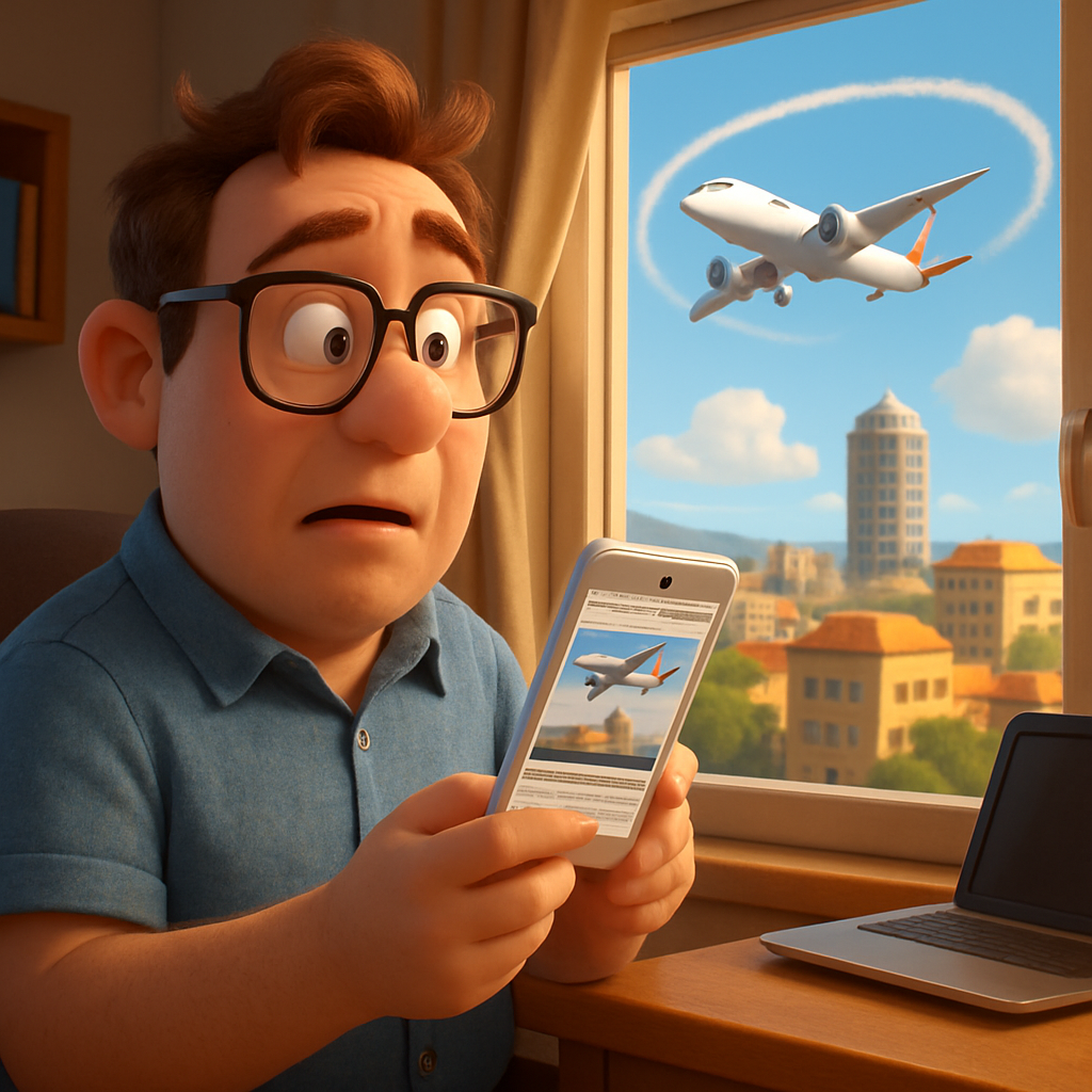 Странный полет в Лимассоле: самолет уже час кружит над одним районом.