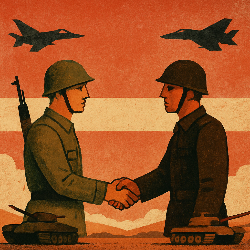 The ceasefire, which came into force around noon local time, calls for no further military movements by either side and no violations of either side’s airspace for military purposes.