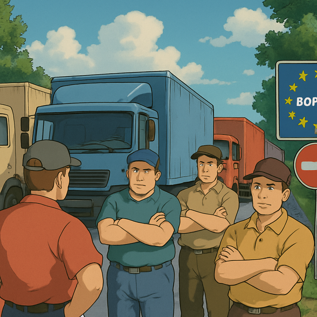 Lorry drivers from four Western Balkan countries blocked more than 20 EU border crossings to protest Schengen travel restrictions.