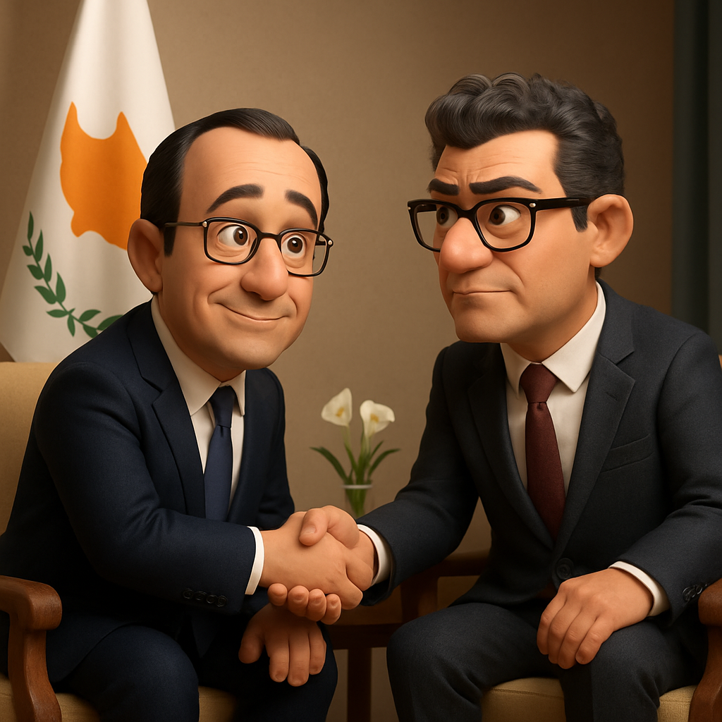 На Кипре прошла первая встреча Никоса Христодулидиса и лидера турок-киприотов Туфана Эрхюрмана.