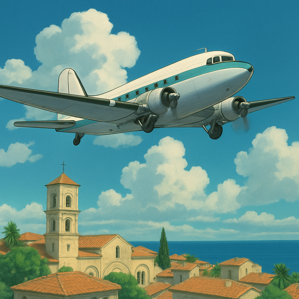 Над Ларнакой кружит редкий DC-3.