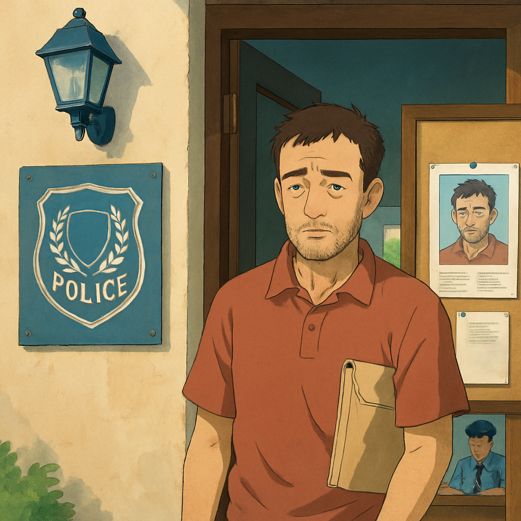 На Кипре мужчина, разыскиваемый по делу о краже, добровольно явился в полицейский участок после публикации его фотографий.