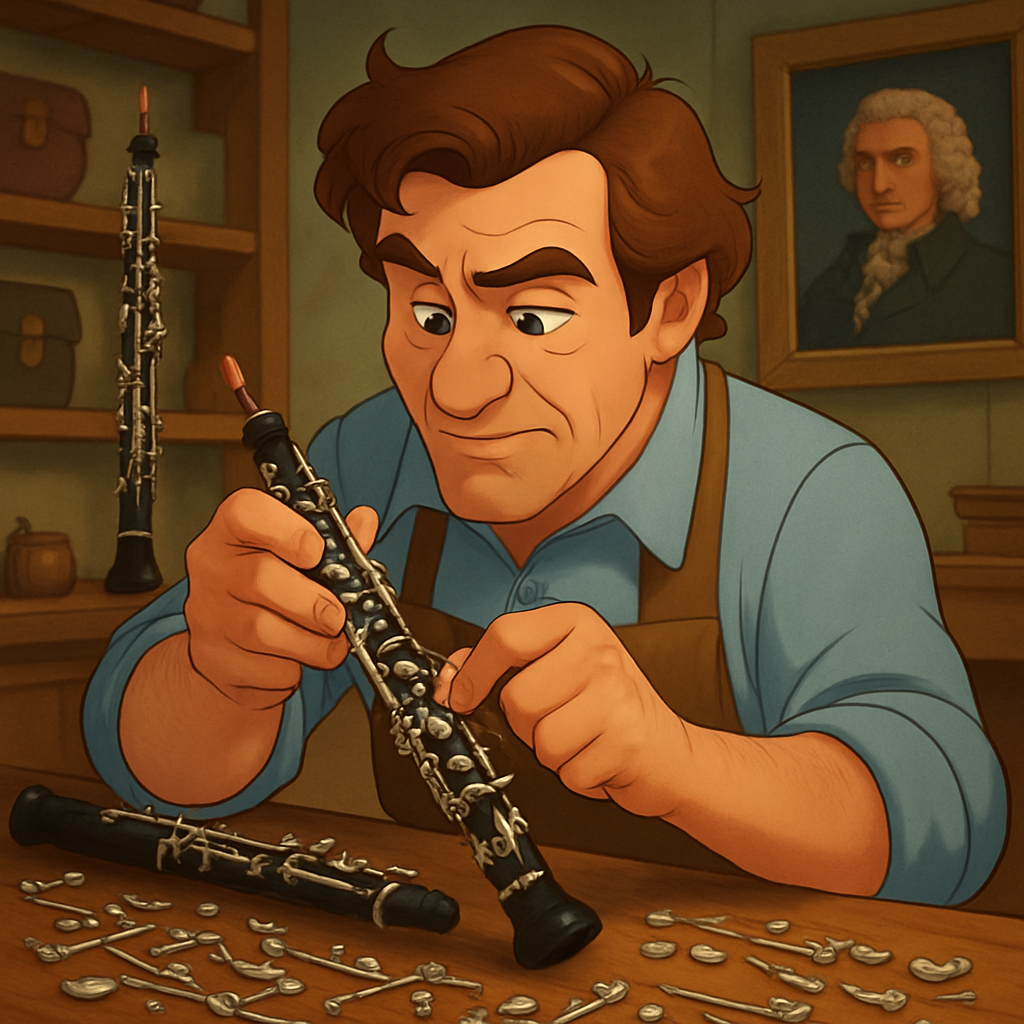 The oboe has 500 parts.