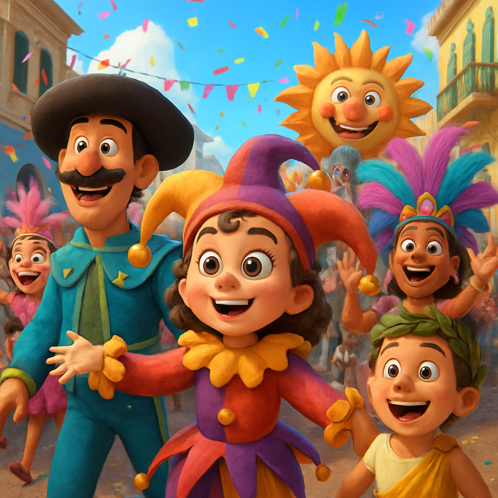 A carnival parade took place in Larnaca.