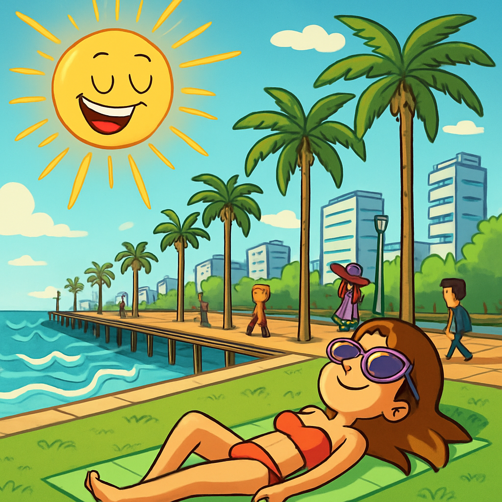 Hoy el clima en Chipre es hermoso, y finalmente, es hora de tomar el sol☀️ Limassol.