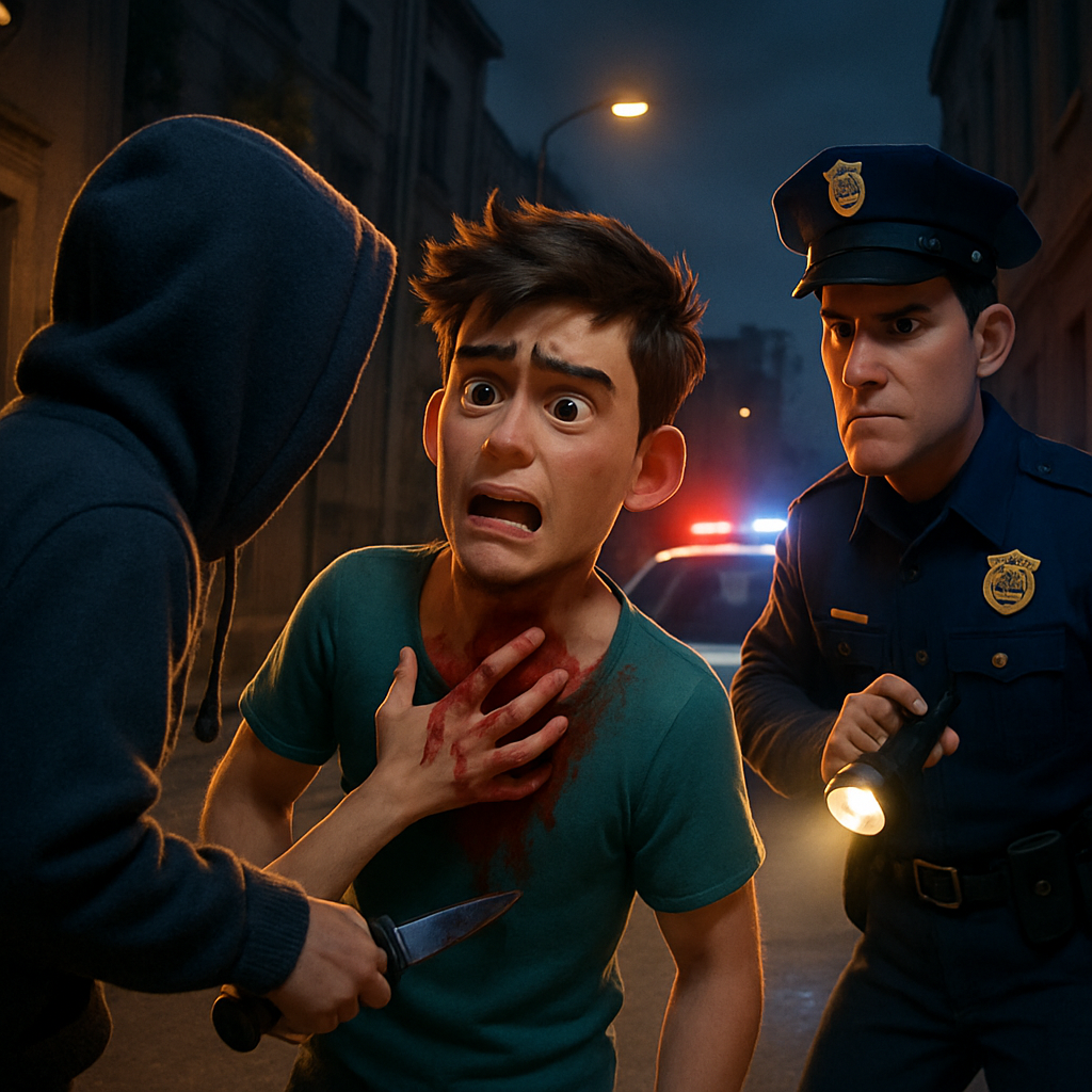 A 21-year-old young man was stabbed in the neck during a street attack in Nicosia.