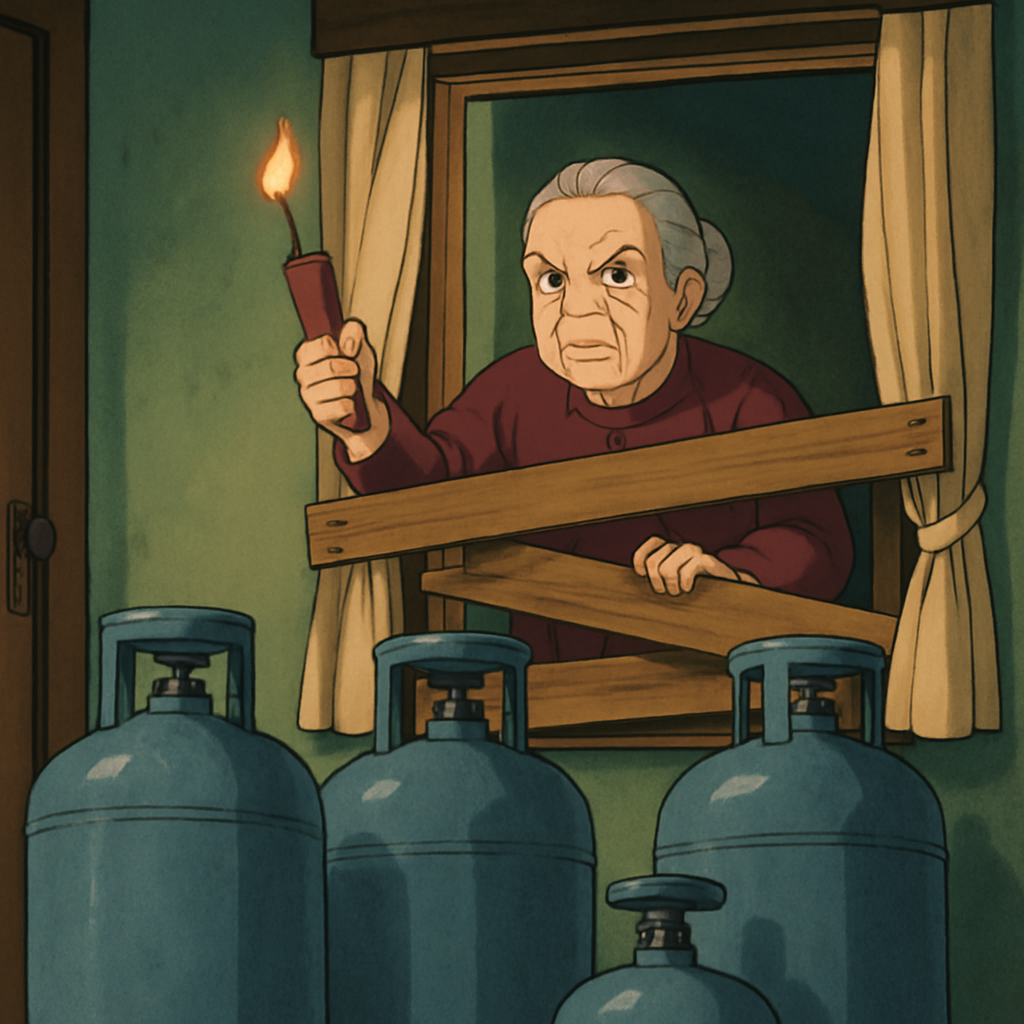 В Лимассоле 65-летняя женщина забаррикадировалась в своем доме и угрожает взорвать его с помощью газовых баллонов.