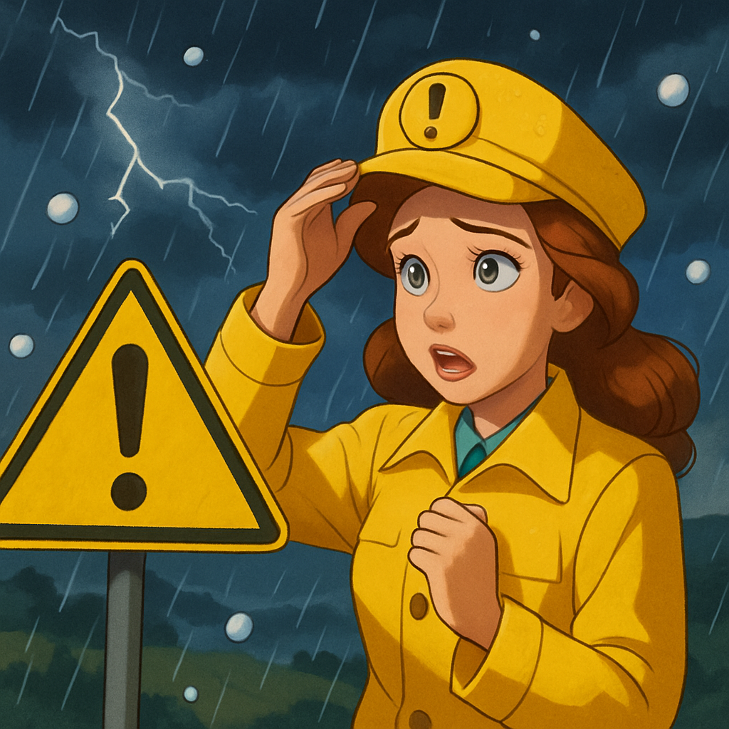 На Кипре выпущено «желтое» предупреждение о грозах и граде.