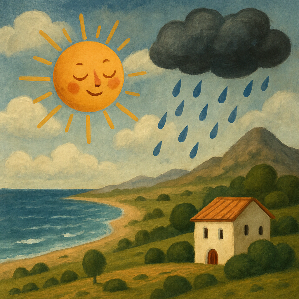 Сегодня на Кипре будет частично облачно, возможны отдельные дожди.