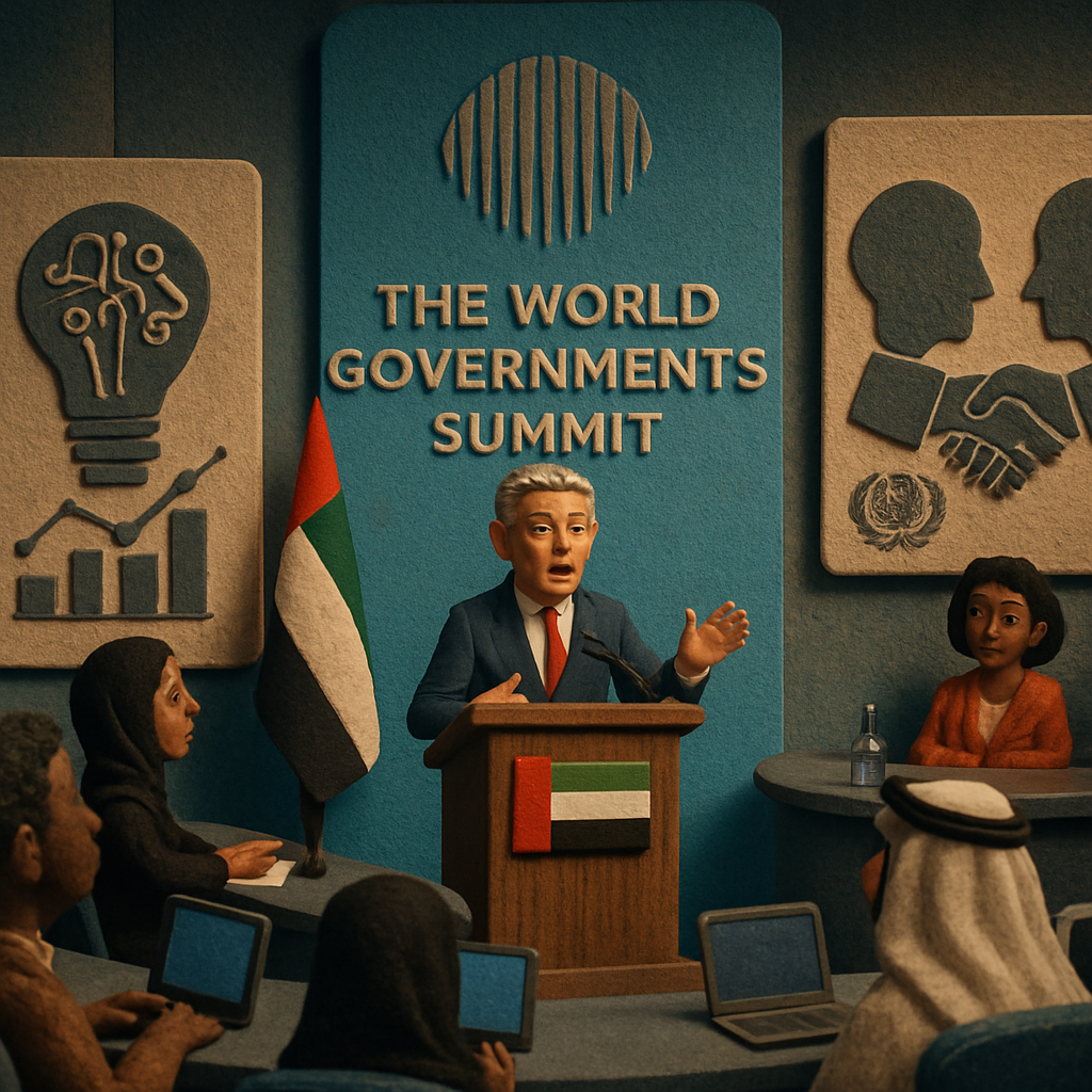 The World Governments Summit opened in the United Arab Emirates on Tuesday with calls for governance reform, AI oversight and diplomatic solutions to regional tensions.