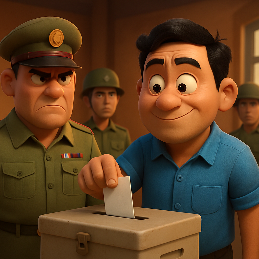 The voting for Parliament is almost sure to favor the ruling military junta, which is stage-managing the polls.