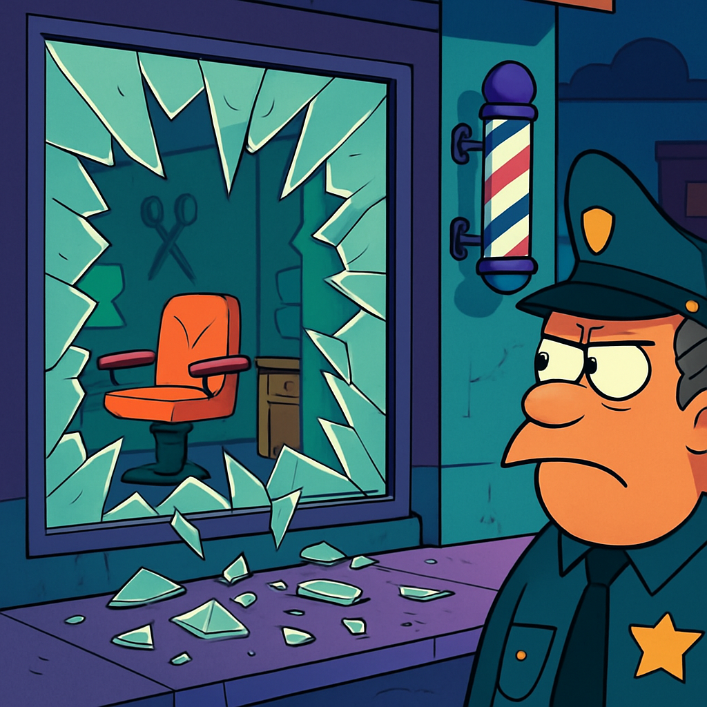 Ночью в Лимассоле неизвестные разбили витрину парикмахерской, которая принадлежит человеку, разыскиваемому за покушение на убийство мужчины в субботу.