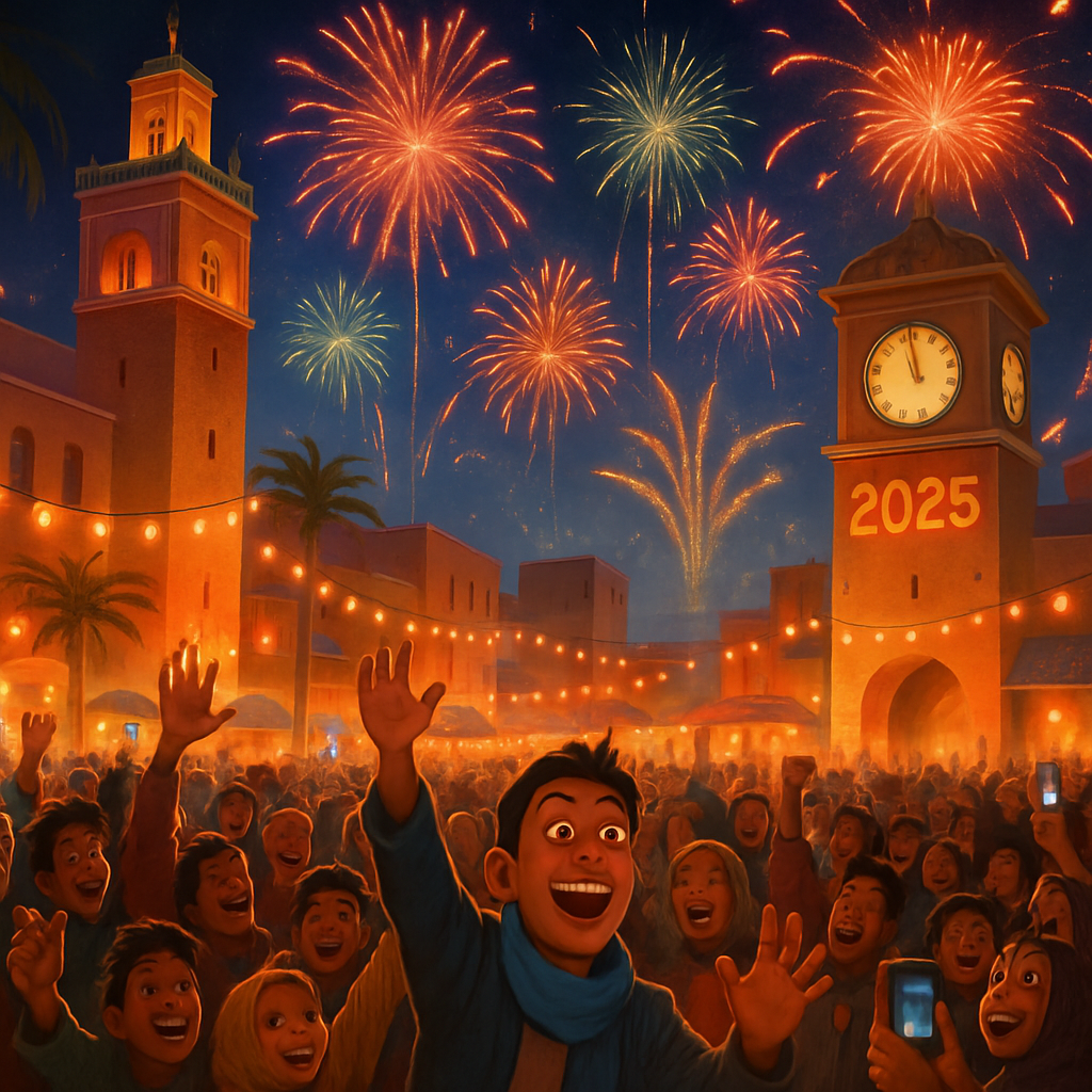 Morocco welcomed the New Year with celebrations across the country.