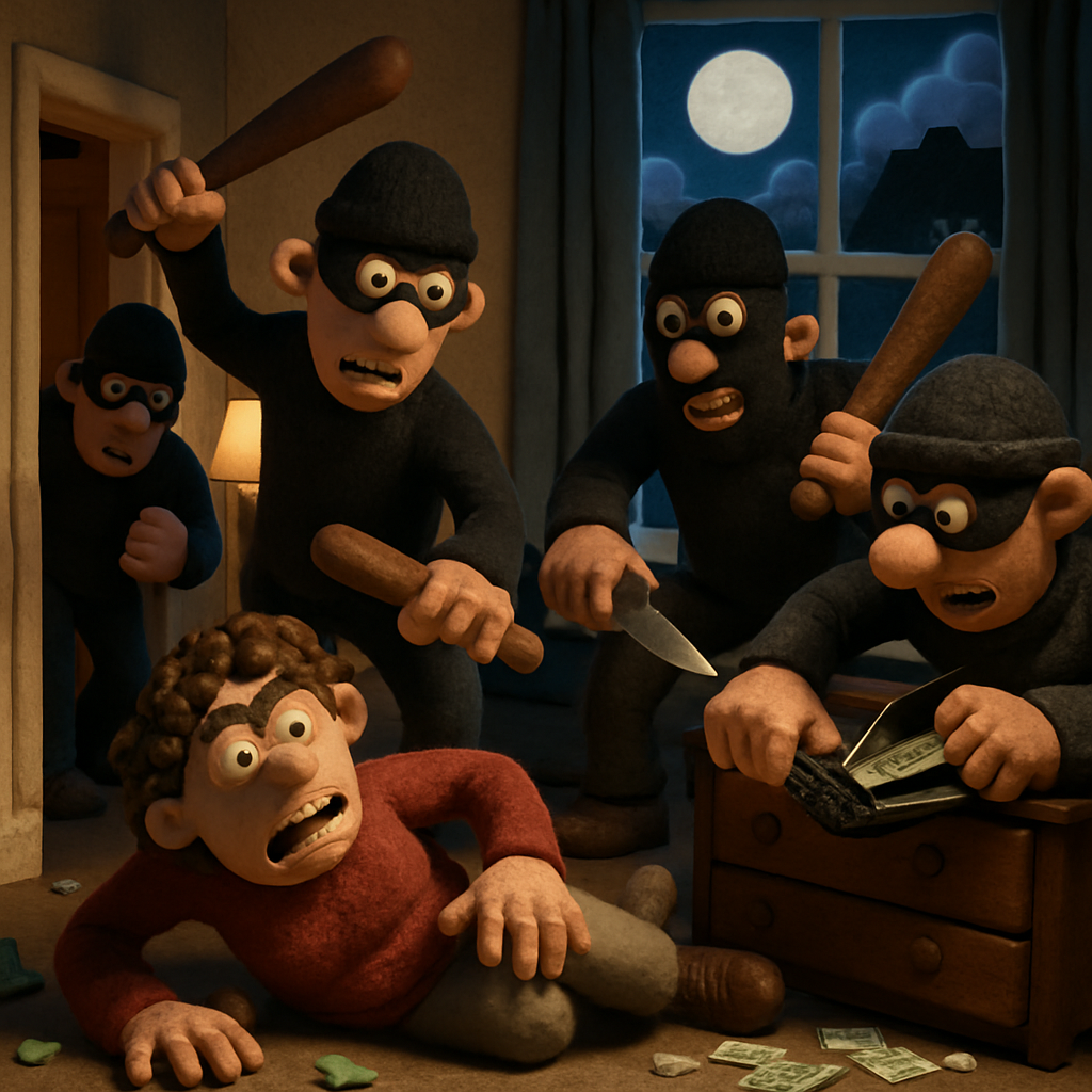 В Никосии ночью несколько человек ворвались в дом, напали на жильцов с дубинками и ножами, украли деньги и повредили имущество.