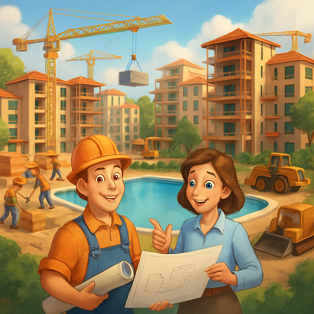 В Пафосе, в округе Агия Маринуда построят большой комплекс из 12 многоквартирных домов с бассейнами и общим бюджетом 25 млн.