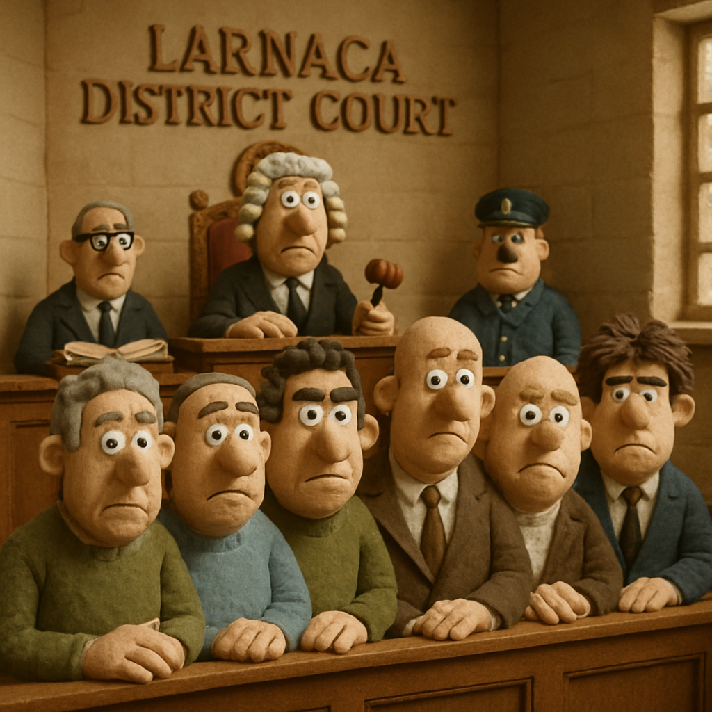 The Larnaca District Court is today hearing the case of five people who were arrested for extortion and money laundering.