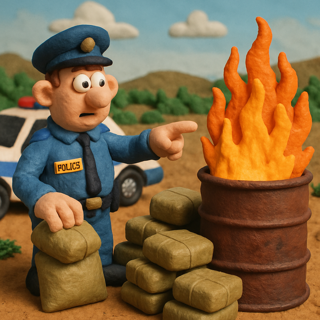 En Chipre, se destruyeron más de 80 kg de drogas, incautadas en las áreas de Limassol y Larnaca.