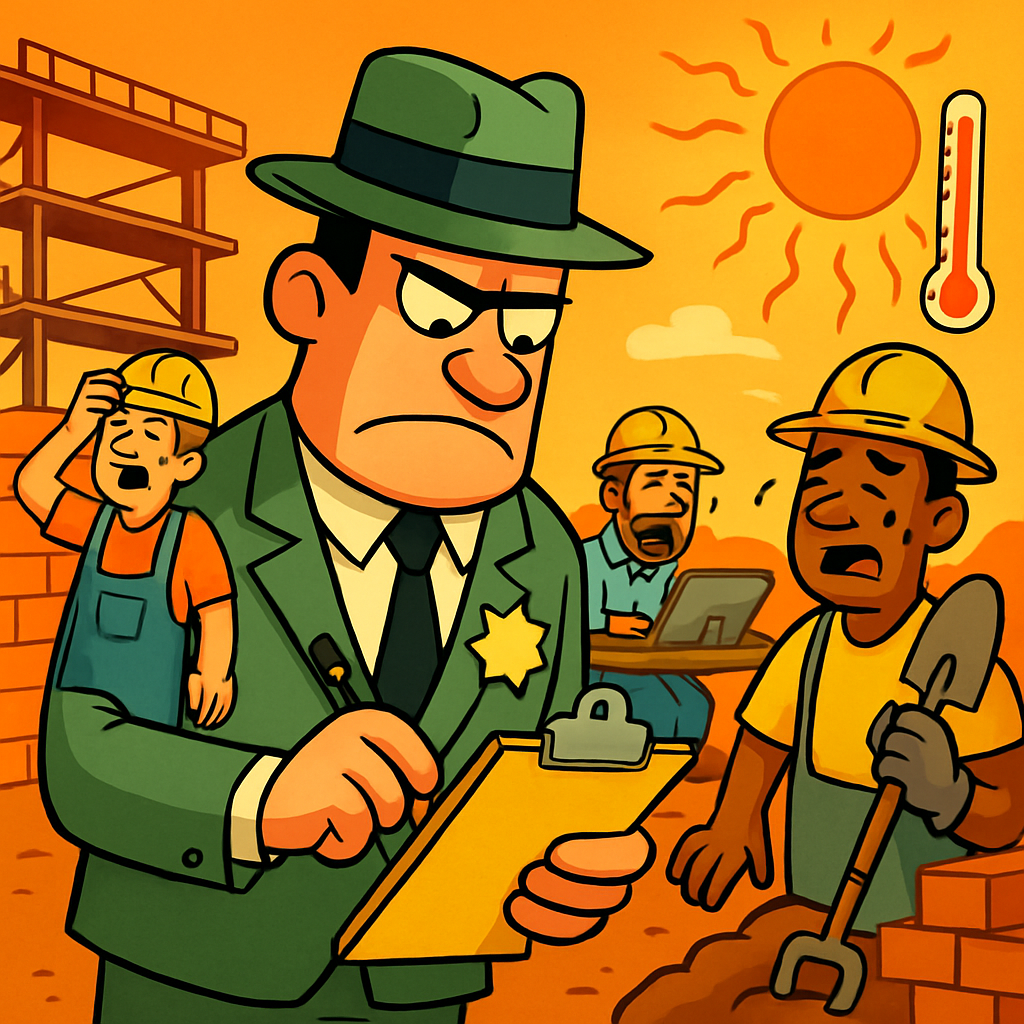 Департамент трудовой инспекции Кипра выписал 11 штрафов после волны проверок рабочих мест, направленных на защиту работников от сильной жары.