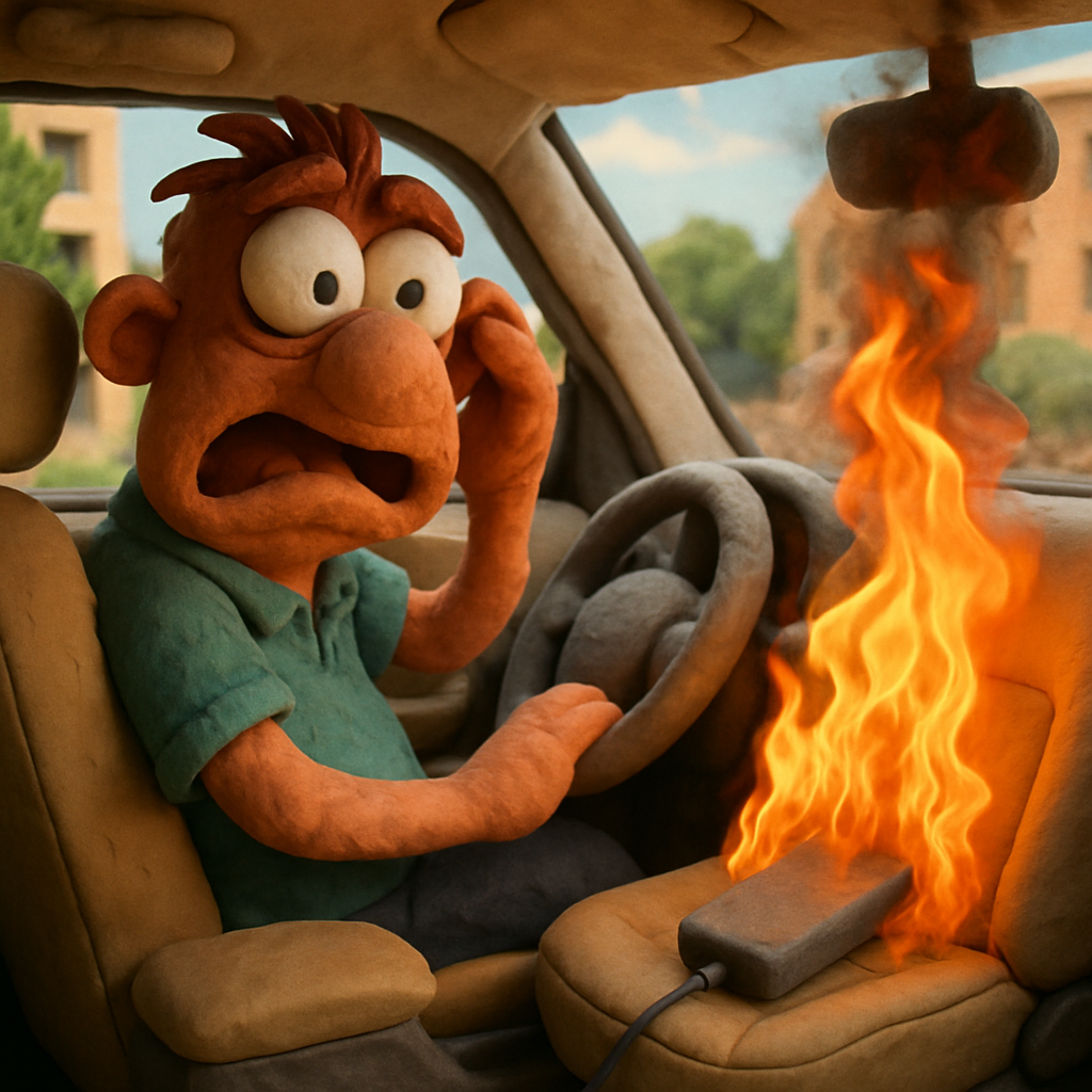 В автомобиле в Никосии произошел пожар из-за перегрева пауэрбанка, оставленного на пассажирском сиденье.