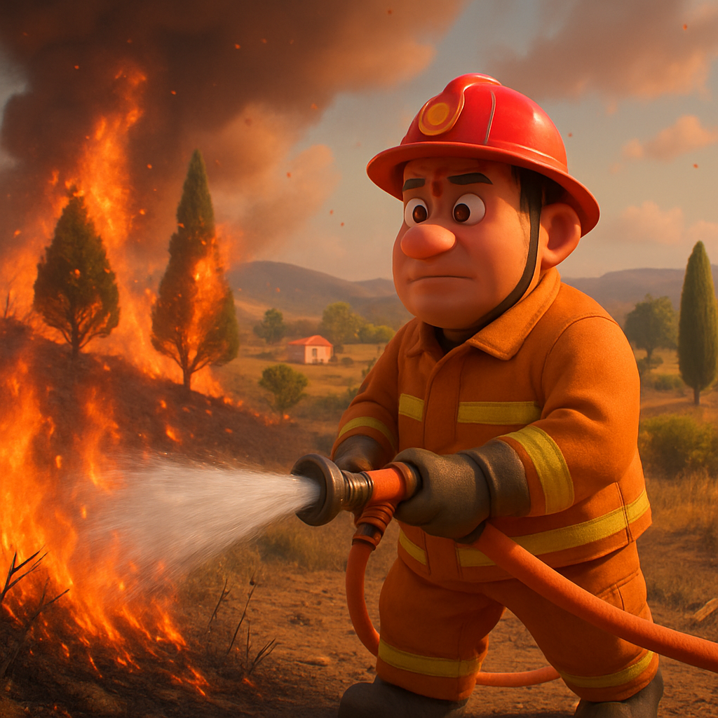 Сегодня в районе Пафоса вспыхнули пожары в общинах Лисос и Друсия.