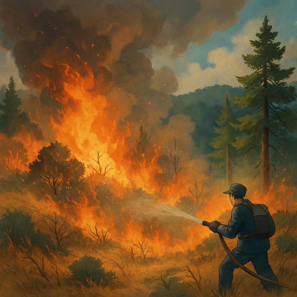 В районе Пафоса разгорелся новый пожар, который уничтожил около трех гектаров дикой растительности, сухой травы и деревьев.