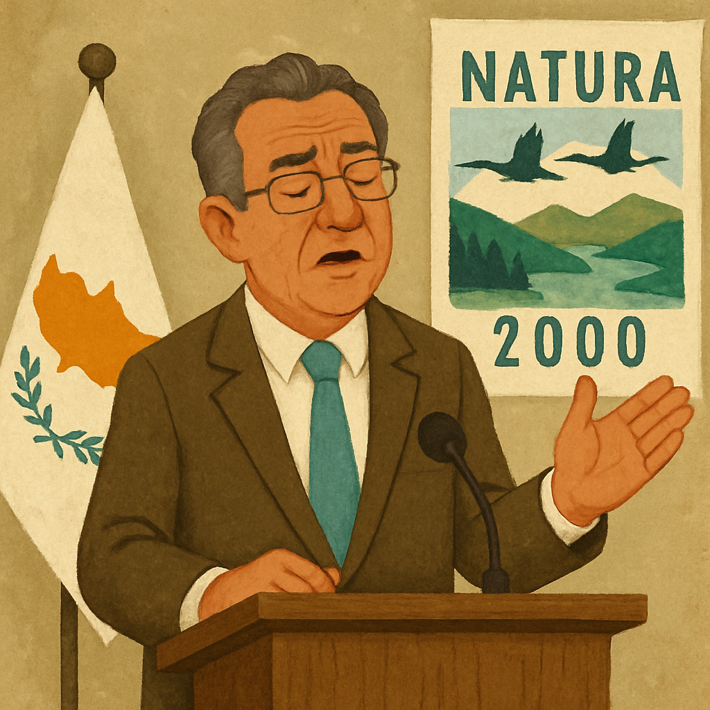 Министр сельского хозяйства Кипра признает задержки в выполнении европейских обязательств по защите территорий «Натура 2000», сообщая, что на сегодняшний день издано только 11 из 37 необходимых постановлений.