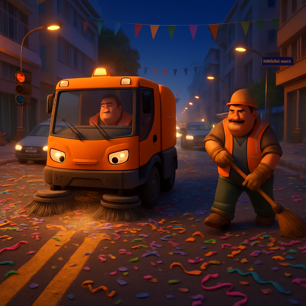 Limassol fue despejado después del carnaval en un tiempo récord.