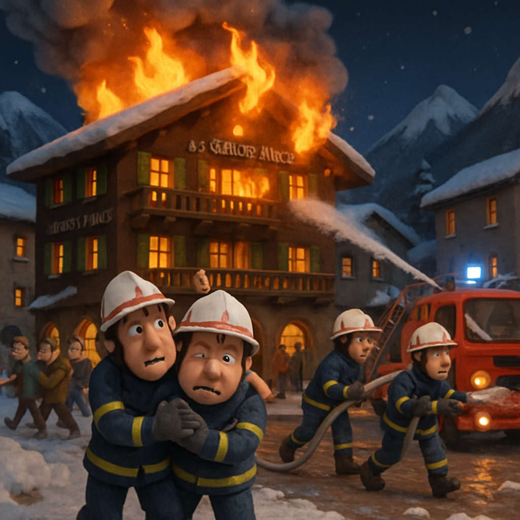 A fire at the five-star hotel Les Grandes Alpes in the French ski resort town forced the evacuation of 270 people.