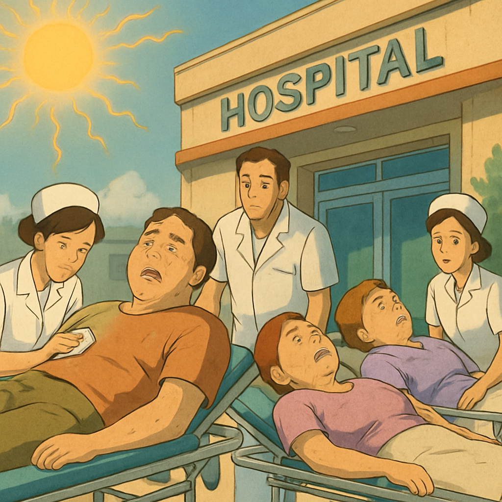 На Кипре 4 человека попали в больницы с тепловым ударом.