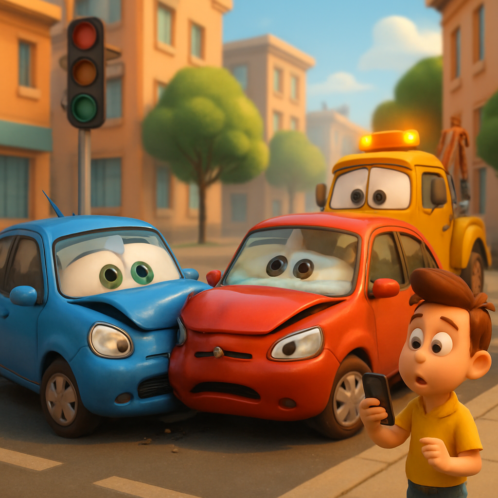 Нашим читателем зафиксирована авария в Лимассоле.