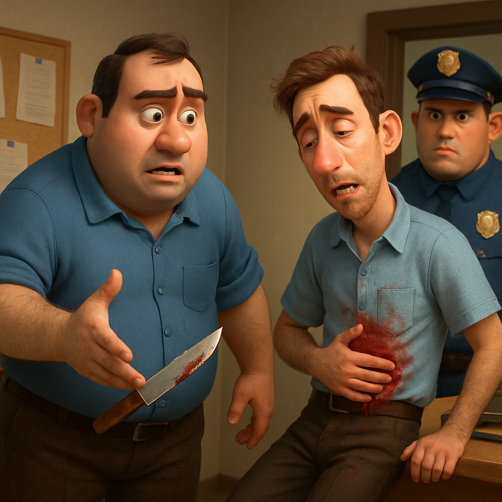 В Ларнаке мужчина ударил ножом своего коллегу и сам сдался полиции.