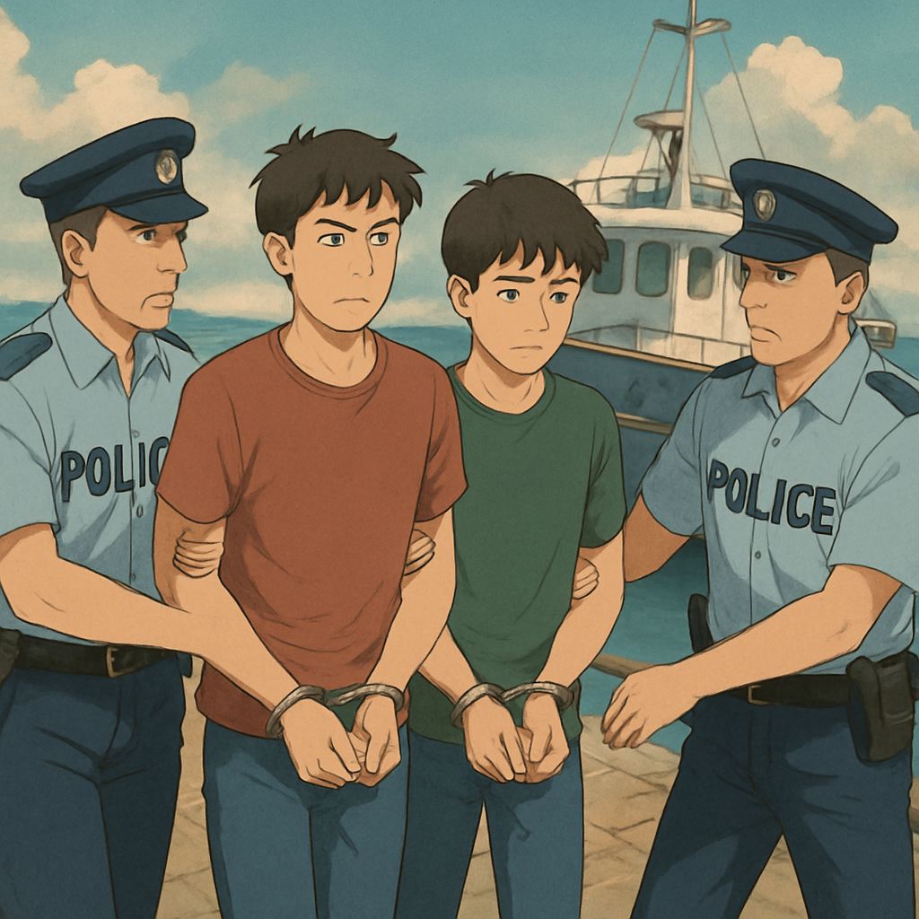 Two brothers wanted for attempted murder in Limassol were handed over to Cypriot authorities after British base police detained them while attempting to escape by boat.